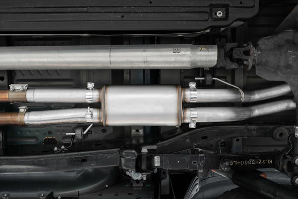 MBRP 17-20 Ford F-150 Raptor 3.5L Ecoboost Dual Rear Exit T409 3in Resonator Back Exhaust System