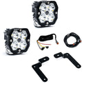 2018-2026 Jeep JL/JT  20-26 Gladiator  A-Pillar Sportsmen Kit W/Upfitter  Squadron Sport 2.0  Clear  Spot