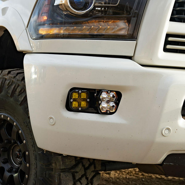 2010-2018 Dodge Ram 2500/3500  09-12 1500  Fog Pocket Kit  Squadron SAE 2.0  Baja Amber  SAE Fog