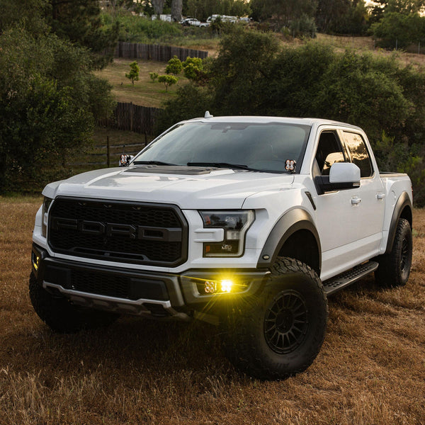 2017-2020 Ford Raptor  Fog Pocket Kit  Squadron Pro SAE 2.0/S2  Clear  SAE Fog