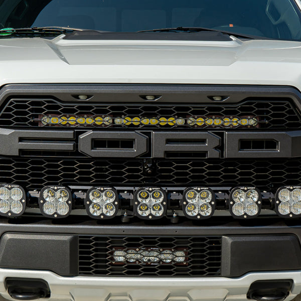 S8 30 Inch Grille Upper Kit - '17-20 F-150 Raptor (Driving/Combo; Clear)