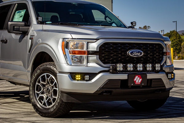Squadron SAE/Sport Fog Pocket Kit - '21-23 F-150 W/o DRL (SAE Fog; Clear; Upfitter Wiring)