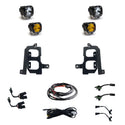 S1 Dual Fog Pocket Kit - '20-23 Sierra 2500HD/3500HD (Wide Cornering/Spot; Baja Amber/Clear)