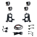 S1 Dual Fog Pocket Kit - '20-22 Sierra 2500HD/3500HD (Wide Cornering/Spot; Clear/Clear)