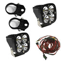 PowerSports Squadron Pro Vertical Mount Light Kit (Driving/Combo; Clear; 2 Inch Mount)