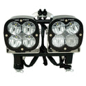 XL Pro Dual Motorcycle Race Light Kit (Multi-Pattern; Clear)
