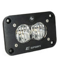 S2 Sport Black Flush Mount LED Light Pod (Wide Cornering; Clear)