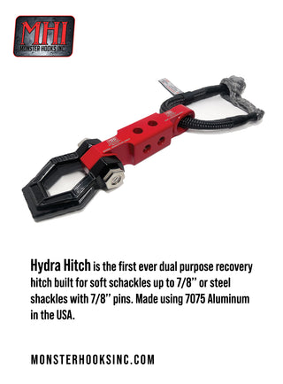 Monster Hook Hydra Hitch Dual Purpose Billet Aluminum Red MH-