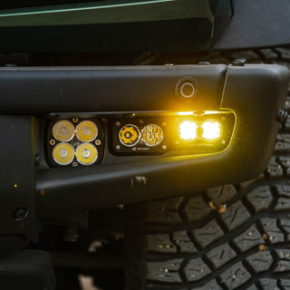 Baja Designs 2021+ Ford Bronco Squadron SAE/S2 Sport Fog Pocket Light Kit Amber 447762UP
