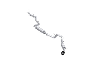 MBRP Exhaust T304 Stainless Steel 3 Inch Cat-Back 2024-26 Toyota Tacoma Single Side Exhaust With Carbon Fiber Tip.