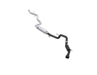MBRP Exhaust Black-Coated Aluminized Steel 3 Inch Cat-Back 2024-26 Toyota Tacoma Single Side Exhaust With BLK Tip.