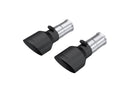 MBRP Exhaust 5in. OD Dual Wall Angle Cut BLK Exhaust Tips Sold In Pairs.