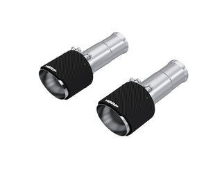 MBRP Exhaust 5in. OD Dual Wall Angle Cut Carbon Fiber Exhaust Tips Sold In Pairs.