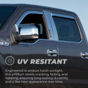 Putco 14-18 Chevy Silverado LD - 4 Door - Crew Cab Element Chrome Window Visors