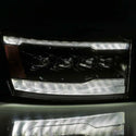AlphaRex 06-08 Ram 1500HD NOVA LED Proj Headlights Plank Style Alpha Blk w/Seq Signal/DRL/Amber LED