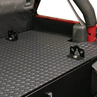 Tuffy 4Ftx3Ft Black Diamond Plate Vinyl Mat