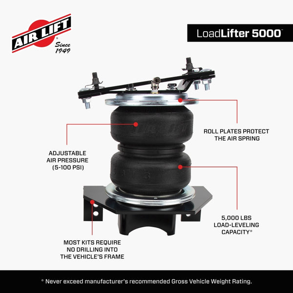 Air Lift 2024 Toyota Tacoma 4WD LoadLifter 5000 Air Spring Kit