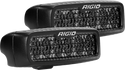 Rigid Industries SR-Q Series PRO Midnight Edition - Spot - Diffused - Pair