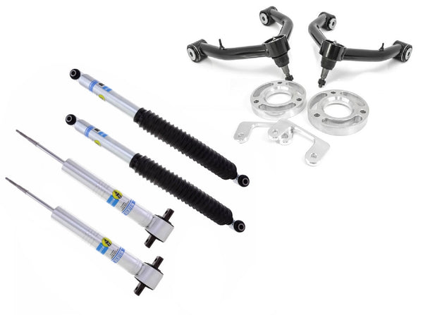 2019-25 Chevy Silverado GMC AT4 1500 Trail Boss ReadyLift Level Kit W/ Bilstein 5100 Front Rear Shocks 1.75