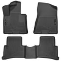 Husky Liners 2017 Kia Sportage Weatherbeater Front and Second Row Black Floor Liners