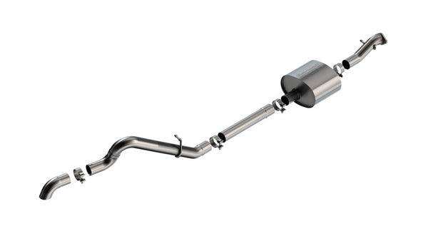 Borla 21-22 Ford Bronco 2.7L 2DR/4DR T-304 Stainless Steel Cat-Back S-Type Exhaust - Brushed