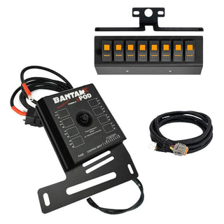 sPOD 07-08 Jeep Wrangler JK BantamX w/Green LED Switch Panel