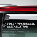 Putco 14-18 Chevy Silverado LD - 4 Door - Crew Cab Element Chrome Window Visors