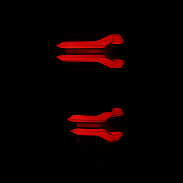 AlphaRex 21-23 Ford F-150 LUXX LED Taillights - Black w/ BLIS