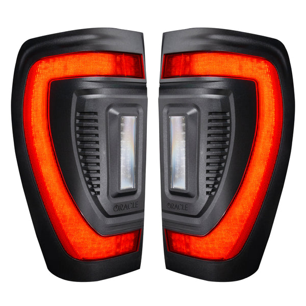 Oracle 19-23 GMC Sierra Black Series Flush Style LED Tail Lights - Factory Halogen