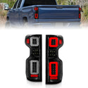 ANZO 19-21 Chevy Silverado Full LED Taillights Black Housing Clear Lens G2 (w/C light Bars)