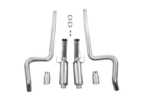 MBRP 11-14 Ford Mustang GT 5.0L Dual Split Rear Race Version AL 3in Cat Back Exhaust System
