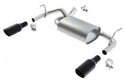 Borla 12-16 Jeep Wrangler 3.6AT/MT 4WD 2+4DR S/ SQ /RL/AC SR 2.5in, 2in Tip 3.5 sqx8 Black Chrome