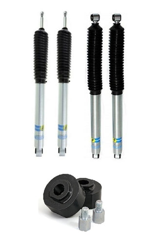 Bilstein 5100 Shock Set with 2.5" Front Level kit for 2005-16 Ford F250 2WD