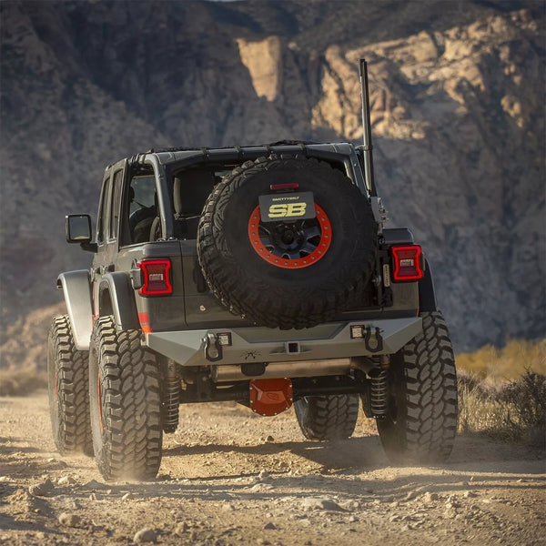 Smittybilt Heavy Duty Spare Tire Pivot Carrier 2018-25 Jeep Wrangler JL