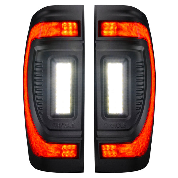 Oracle 19-23 GMC Sierra Black Series Flush Style LED Tail Lights - Factory Halogen