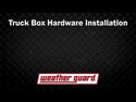 WEATHER GUARD MODEL 127-5-03 SADDLE BOX, ALUMINUM, FULL STANDARD, GLOSS BLACK, 10.5 CU FT