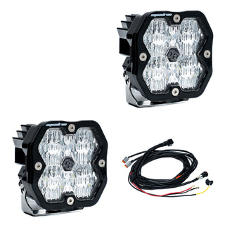 Baja Designs Squadron Sport 2.0 LED Wide Cornerin Light Pod Pair Clear