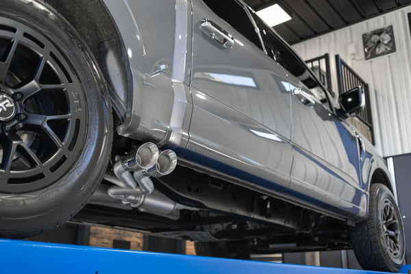 MBRP Exhaust 3inch Cat-Back Dual Tip Pre-Axle 2021-27 Ford F150 2.7L 3.5L 5.0L Aluminized Finish