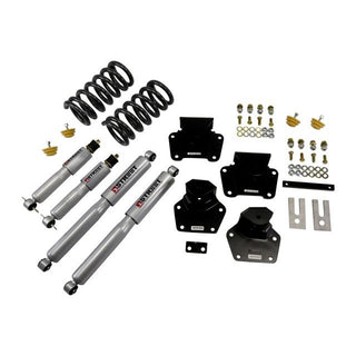BELLTECH 802SP LOWERING KITS  Front And Rear Complete Kit W/ Street Performance Shocks 1997-2004 Dodge Dakota (V6 only) 2 in. F/4 in. R drop W/ Street Performance Shocks
