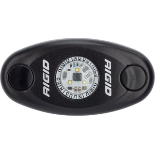 RIGID A-Series LED Light Low Power Amber Black Housing Single