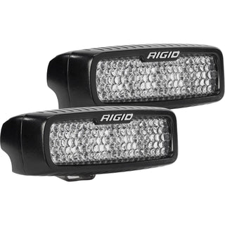 RIGID SR-Q Series PRO Flood Diffused Surface Mount Black Housing Pair