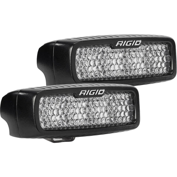 RIGID SR-Q Series PRO Flood Diffused Surface Mount Black Housing Pair