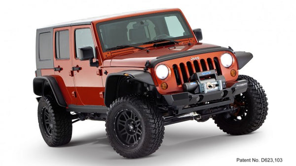 2007-18 Jeep Wrangler JK 4dr Bushwacker Flat Style Fender Flares