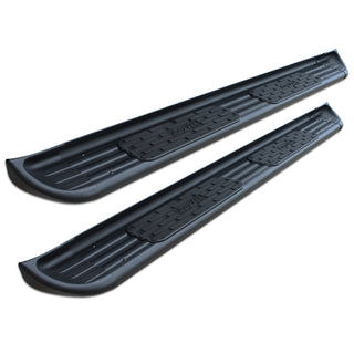 Raptor Series 7 in SSR Running Boards Black Textured Stainless Steel