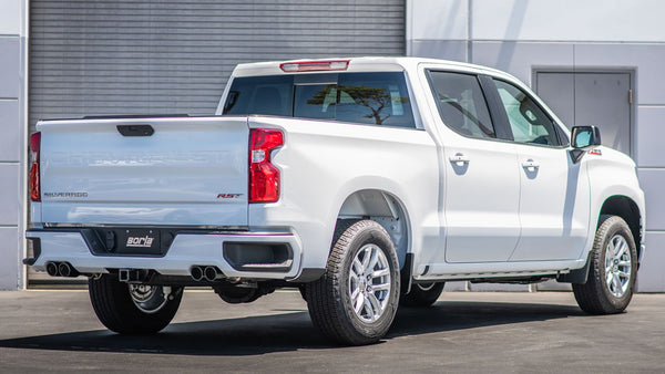 2019-2023 Chevy Silverado 1500 GMC Sierra 1500 Borla Touring Cat-Back Exhaust System Black Tips