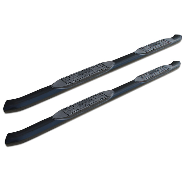 Raptor Series 4 in OE Style Curved Oval Steps Black E-Coated Alloy Steel