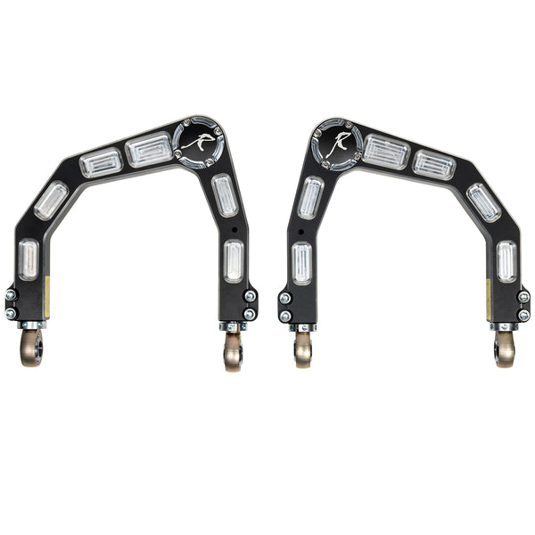 RSO Front Upper Control Arms Forged Billet Aluminum Black Anodized 1-4in Lift