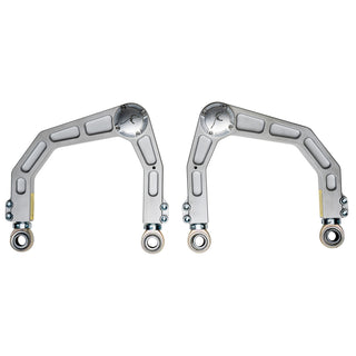 RSO Front Upper Control Arms Forged Billet Aluminum Silver Anodized 1-4in Lift