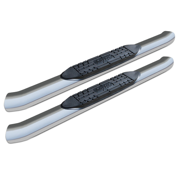 Raptor Series 5 in OE Style Curved Oval Steps Polished Stainless Steel
