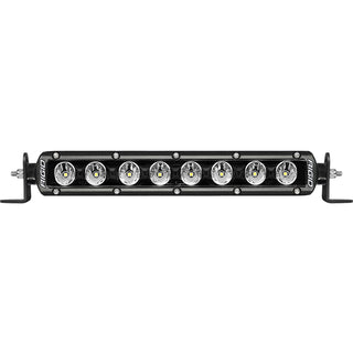 RIGID Radiance Plus SR-Series Single Row LED Light Bar With 8 Backlight Options: Red Green Blue Light Blue Purple Amber White Or Rotating 10 Inch Length